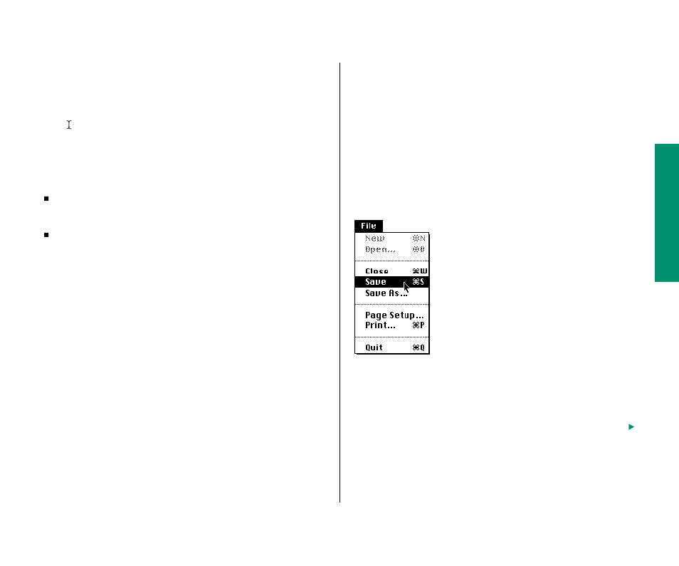 Create a document 49, Save your work 49, Create a document | Save your work | Apple PowerBook (Duo 270C) User Manual | Page 65 / 350