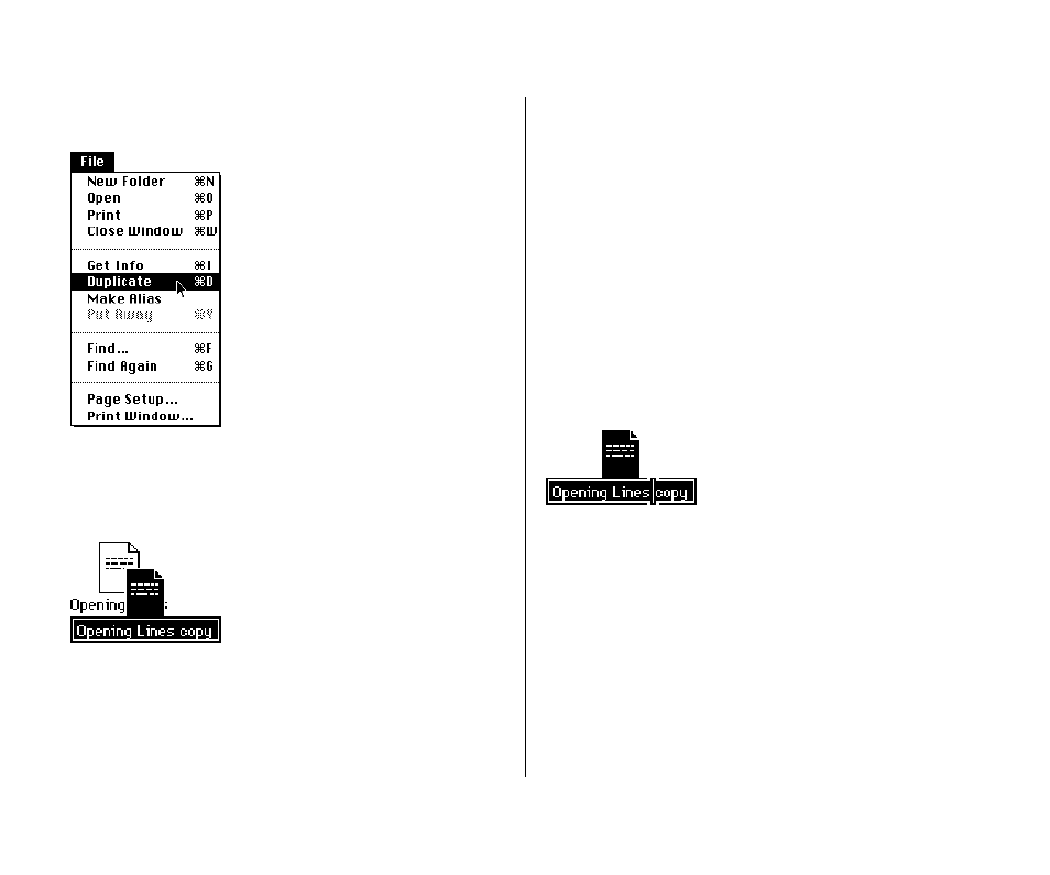 Change the name of an icon 62, Change the name of an icon | Apple PowerBook (Duo 270C) User Manual | Page 78 / 350