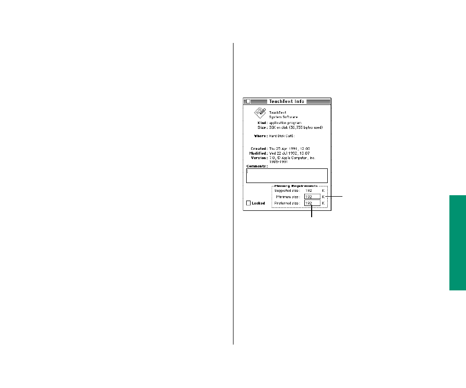 Changing the amount of memory a program uses 81 | Apple PowerBook (Duo 270C) User Manual | Page 97 / 350