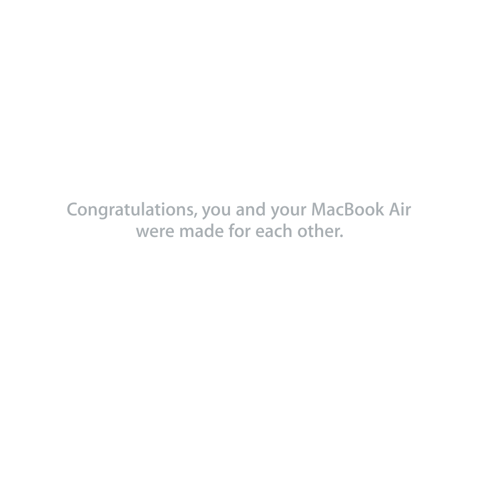 Apple MacBook Air (11-inch, Late 2010) User Manual | 72 pages