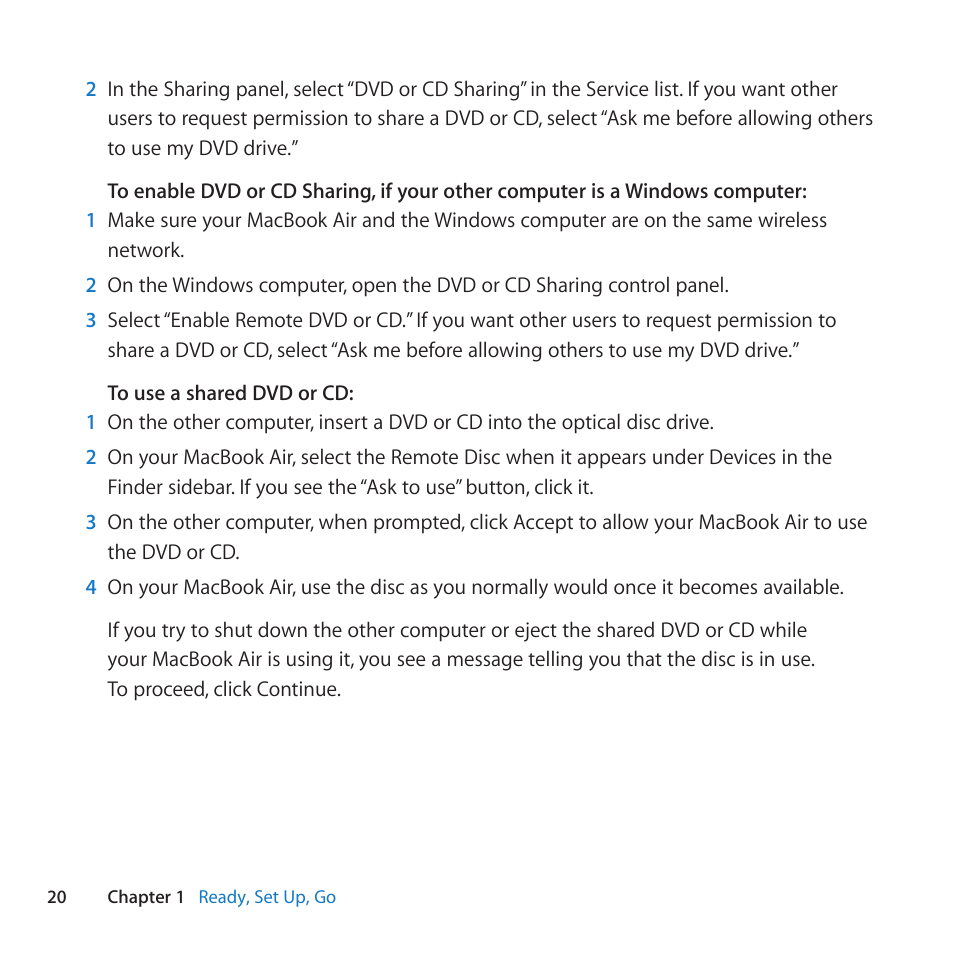 Apple MacBook Air (11-inch, Late 2010) User Manual | Page 20 / 72