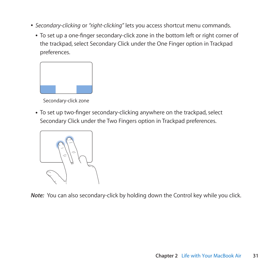 Apple MacBook Air (11-inch, Late 2010) User Manual | Page 31 / 72