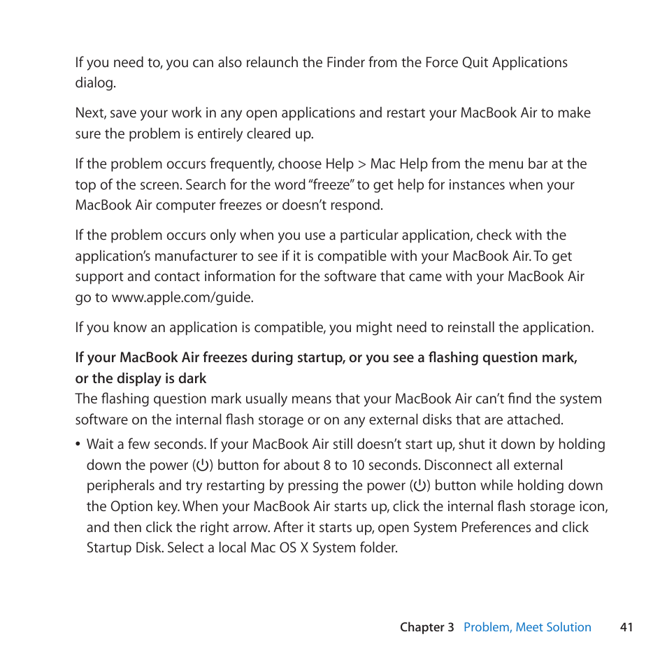Apple MacBook Air (11-inch, Late 2010) User Manual | Page 41 / 72