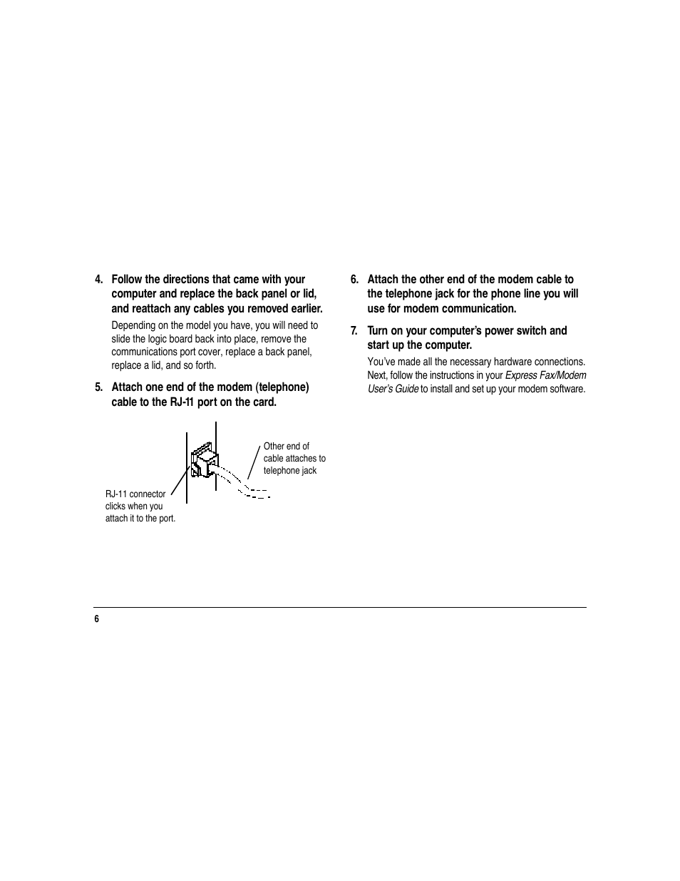 Apple Macintosh Express Fax/Modem User Manual | Page 6 / 8