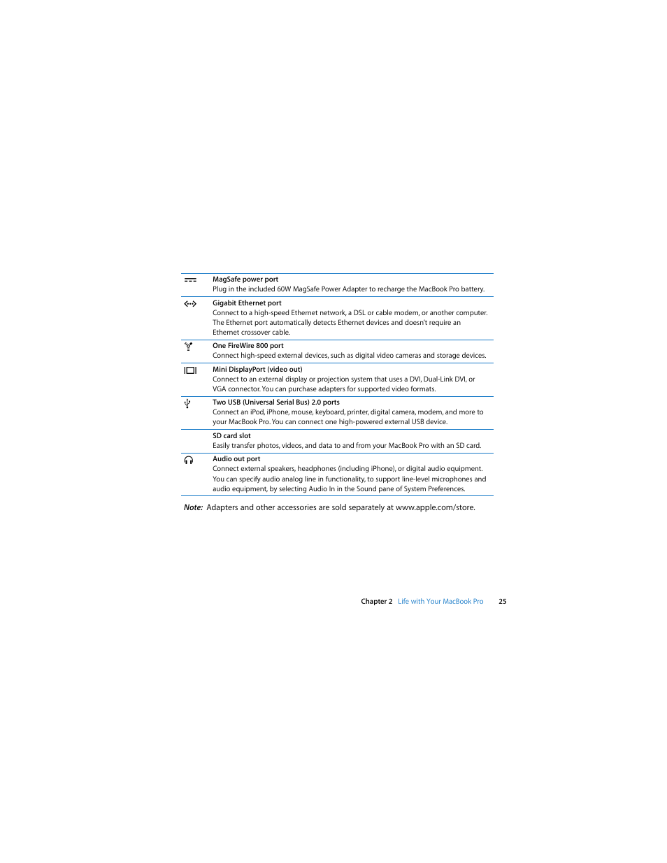 Apple MacBook Pro (13-inch, Mid 2009) User Manual | Page 25 / 88
