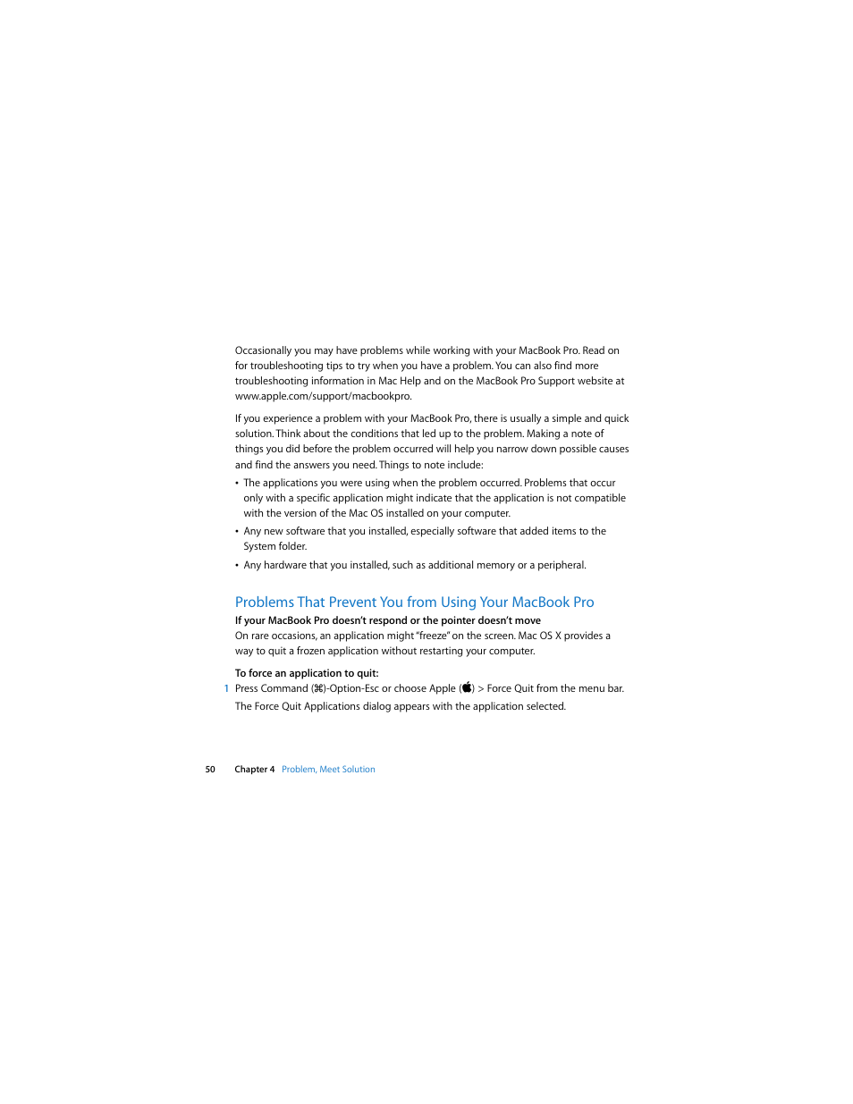 Apple MacBook Pro (13-inch, Mid 2009) User Manual | Page 50 / 88