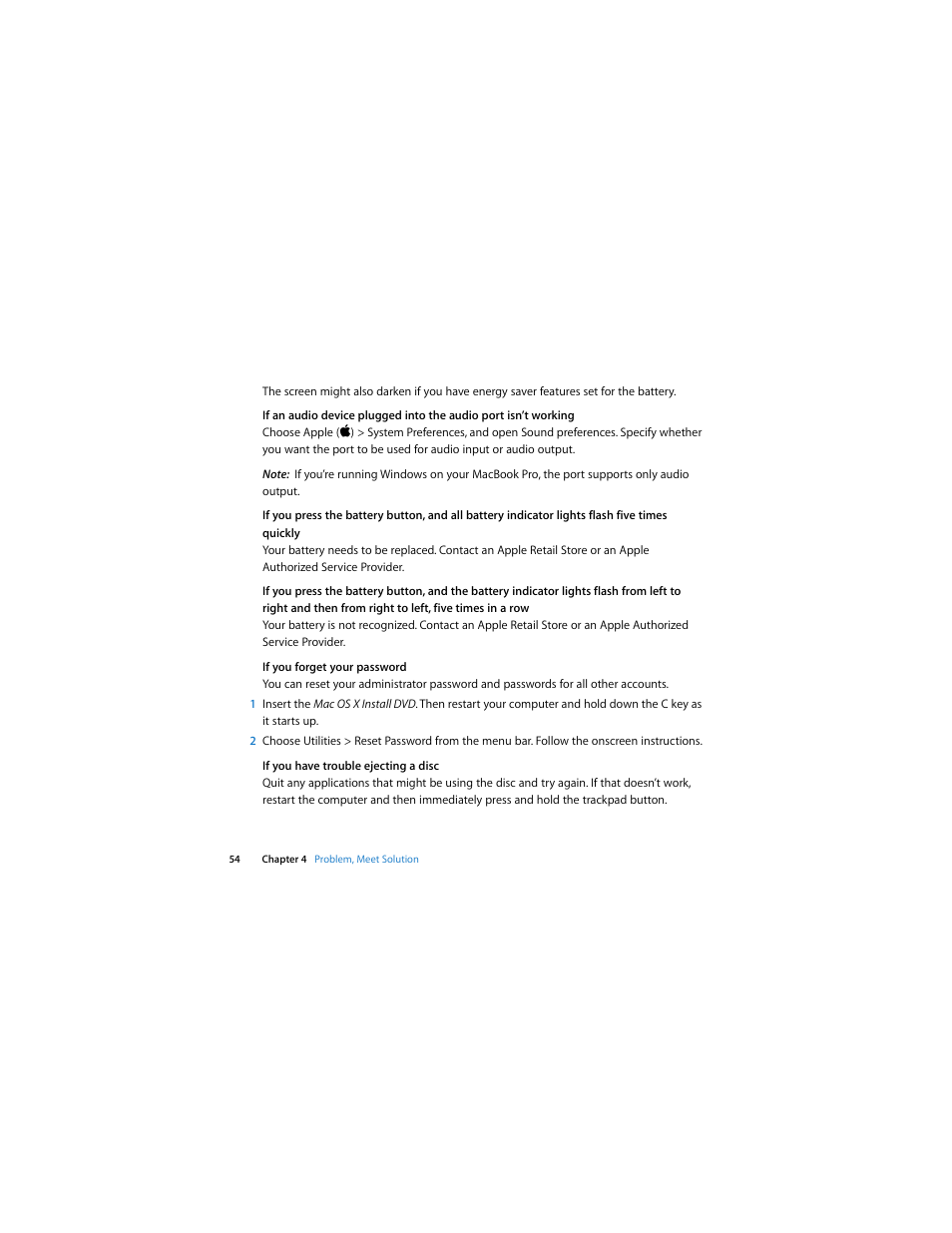 Apple MacBook Pro (13-inch, Mid 2009) User Manual | Page 54 / 88
