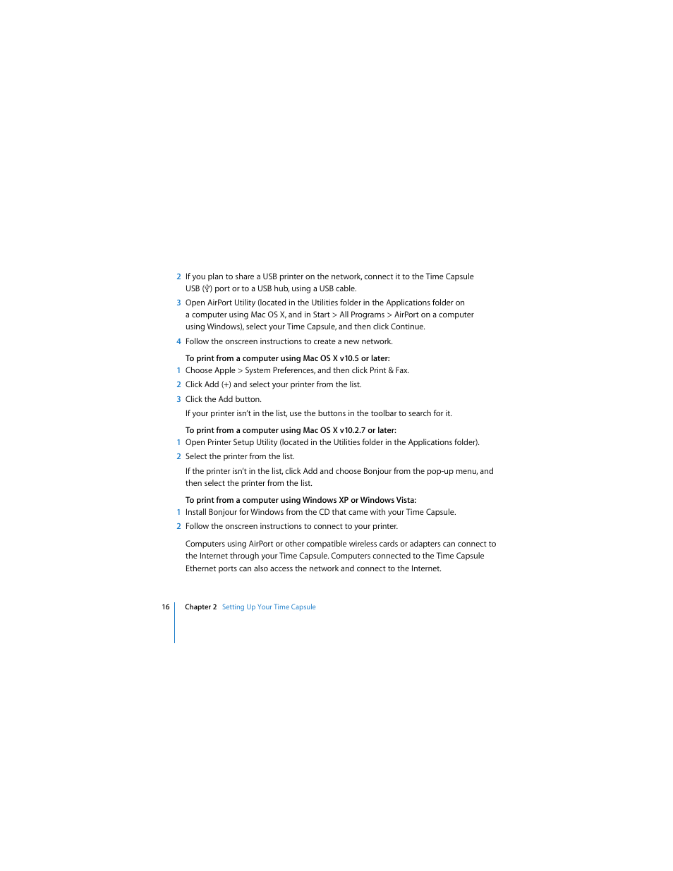 Apple AirPort Time Capsule 802.11n (3rd Generation) User Manual | Page 16 / 40