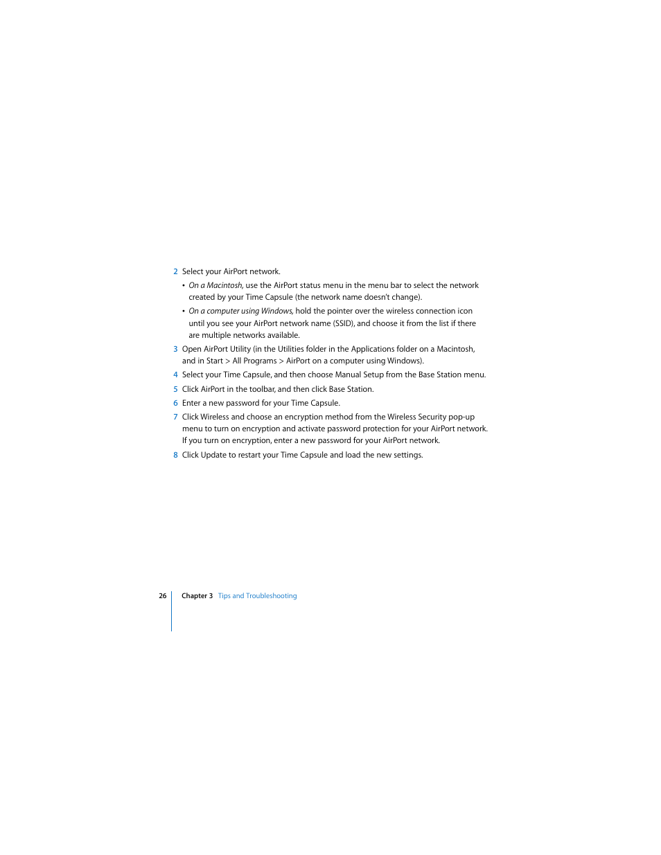 Apple AirPort Time Capsule 802.11n (3rd Generation) User Manual | Page 26 / 40