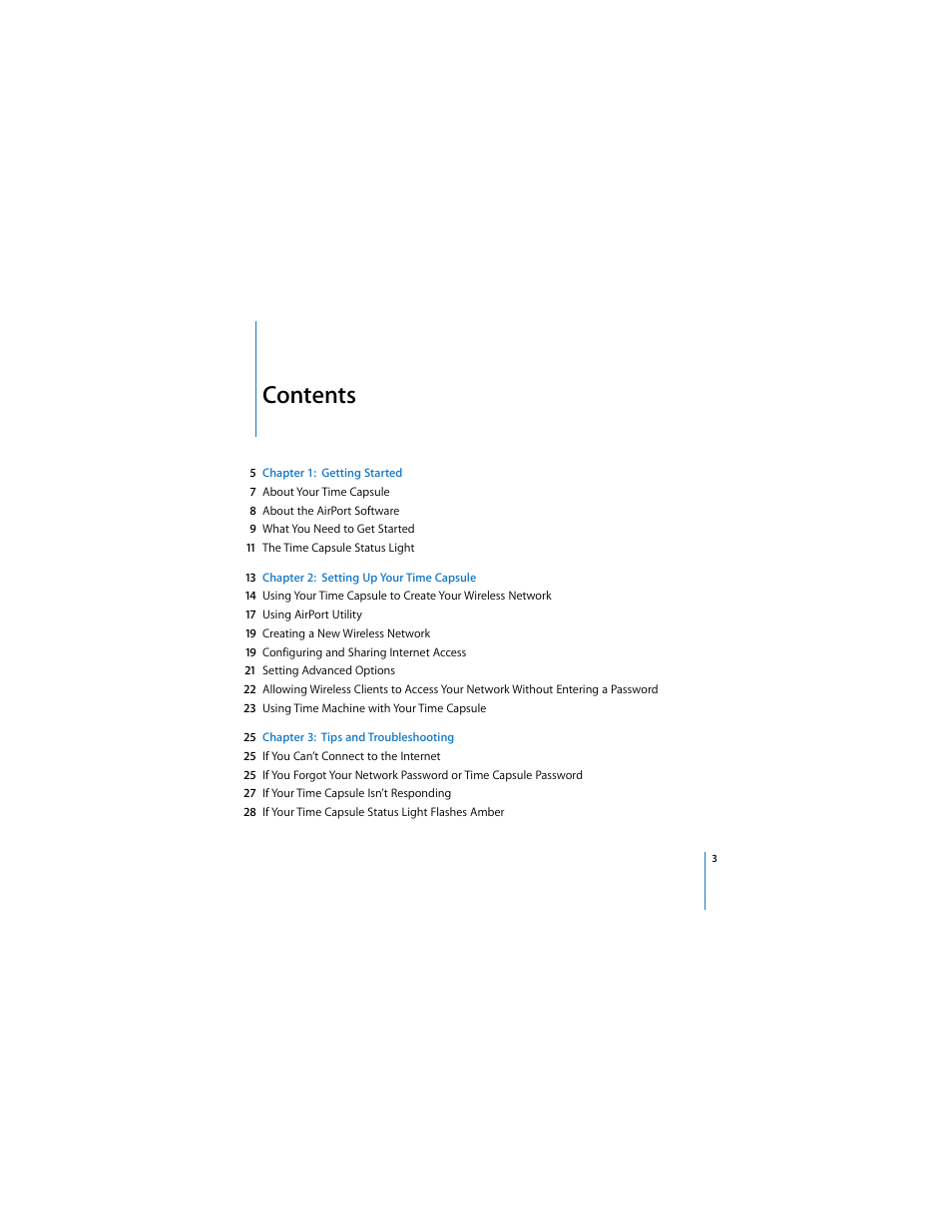 Apple AirPort Time Capsule 802.11n (3rd Generation) User Manual | Page 3 / 40