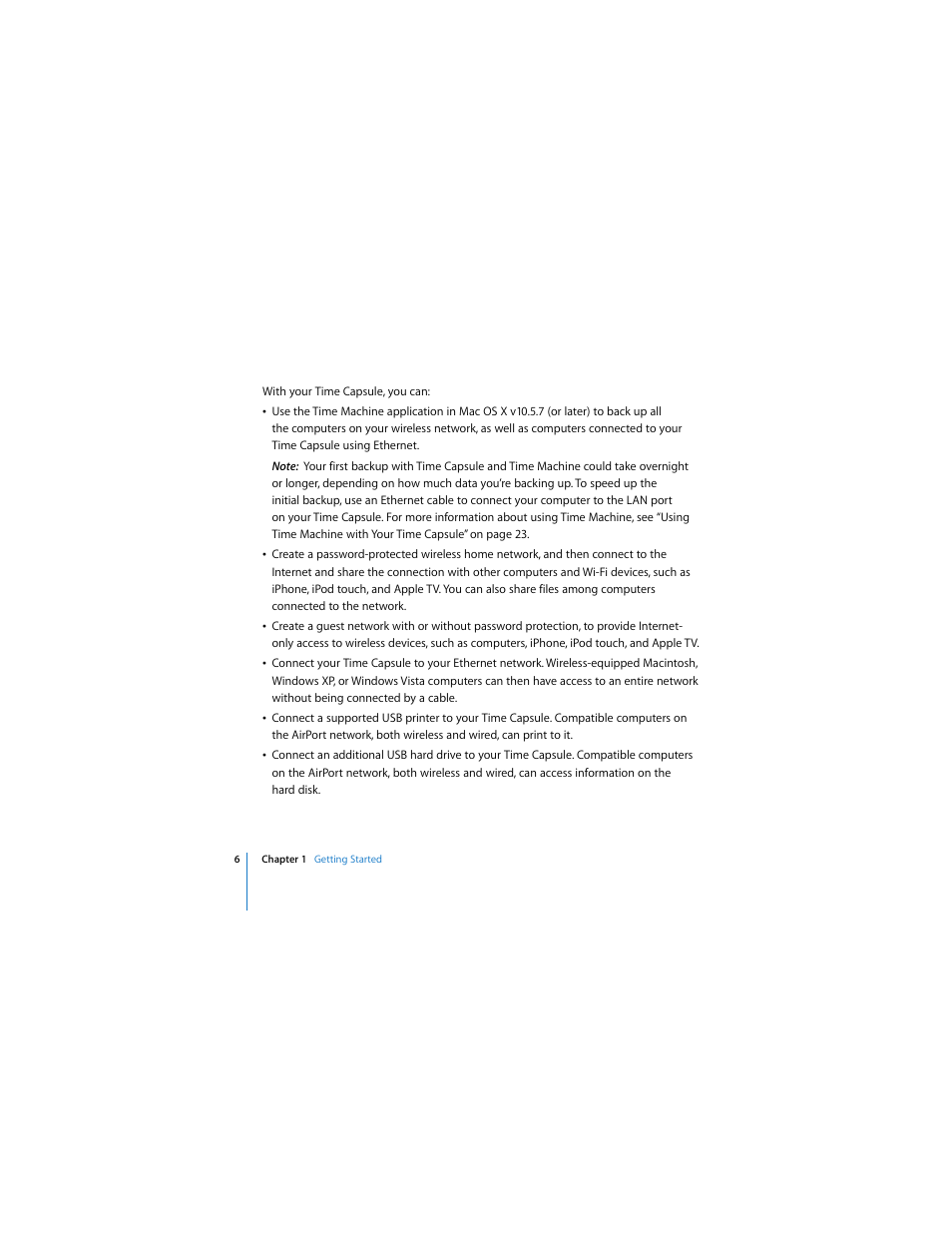 Apple AirPort Time Capsule 802.11n (3rd Generation) User Manual | Page 6 / 40