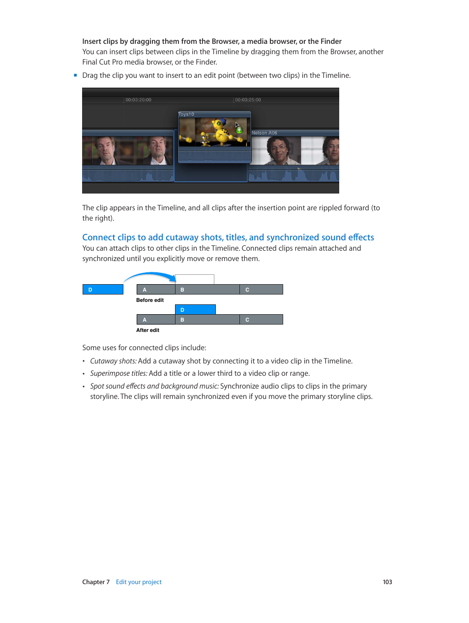 103 and | Apple Final Cut Pro X (10.1.2) User Manual | Page 103 / 495