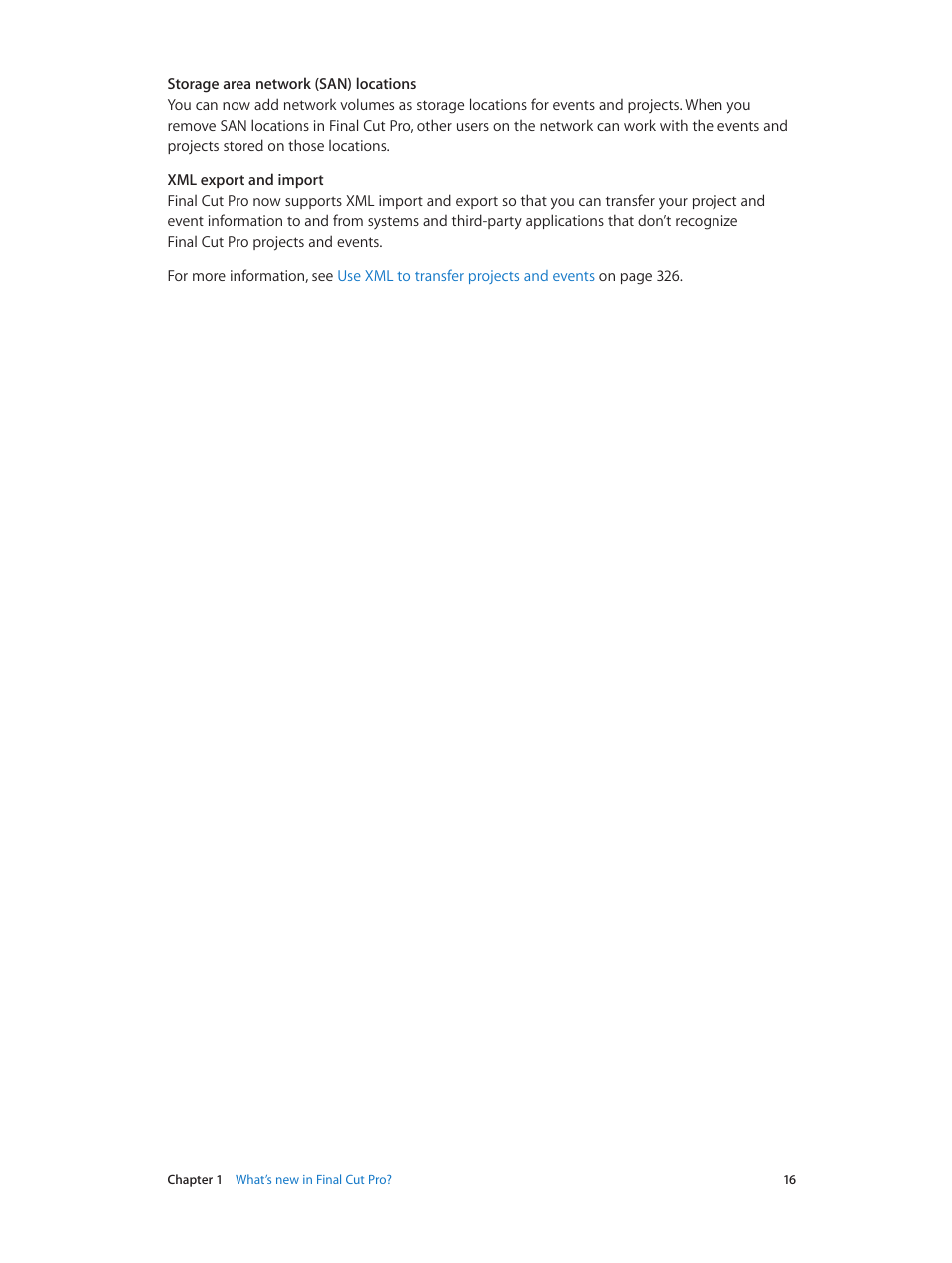 Apple Final Cut Pro X (10.1.2) User Manual | Page 16 / 495