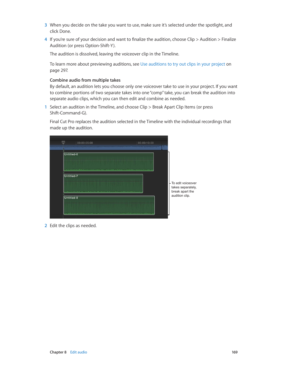 Apple Final Cut Pro X (10.1.2) User Manual | Page 169 / 495