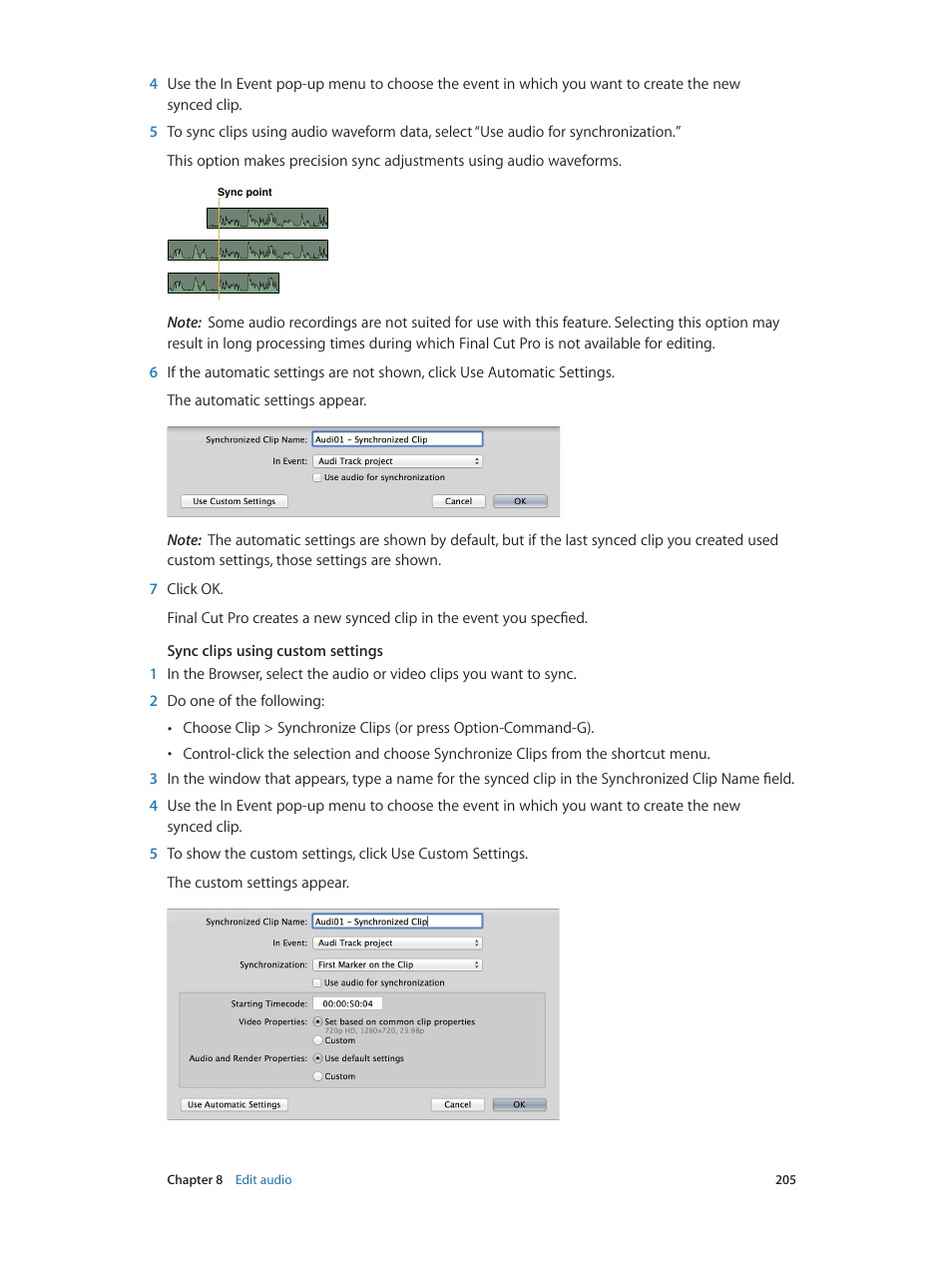 Apple Final Cut Pro X (10.1.2) User Manual | Page 205 / 495