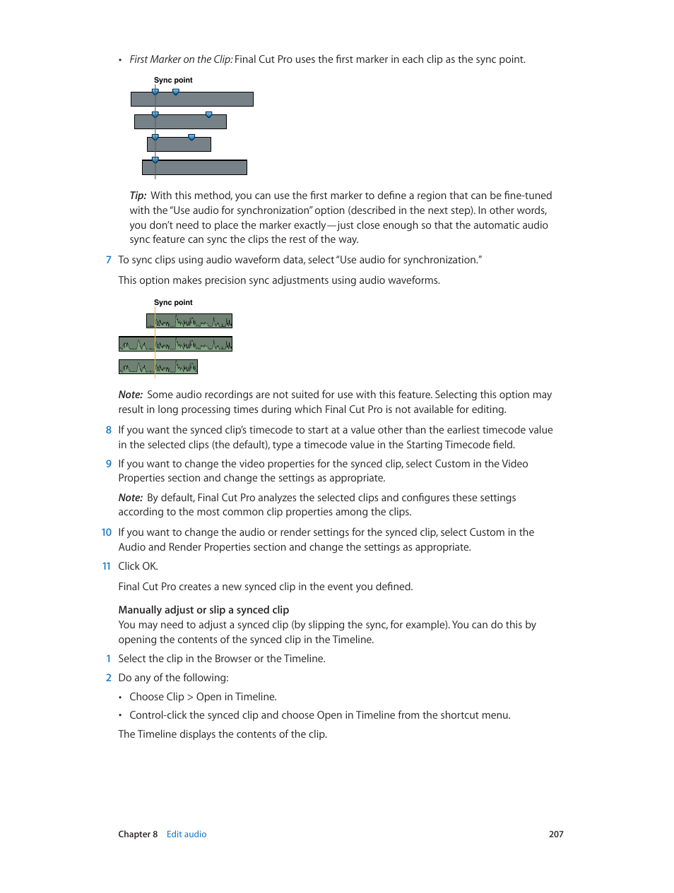 Apple Final Cut Pro X (10.1.2) User Manual | Page 207 / 495