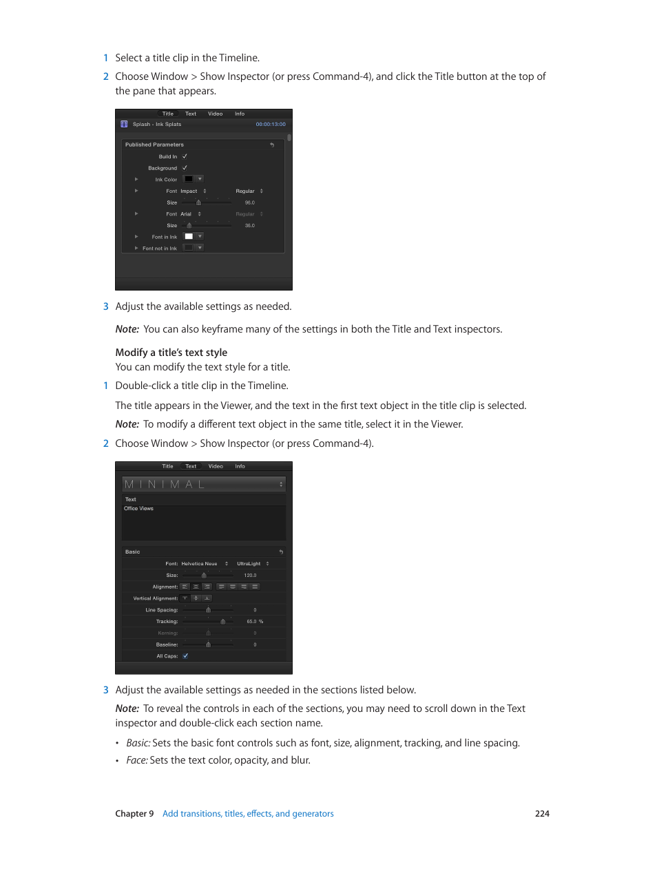 Apple Final Cut Pro X (10.1.2) User Manual | Page 224 / 495