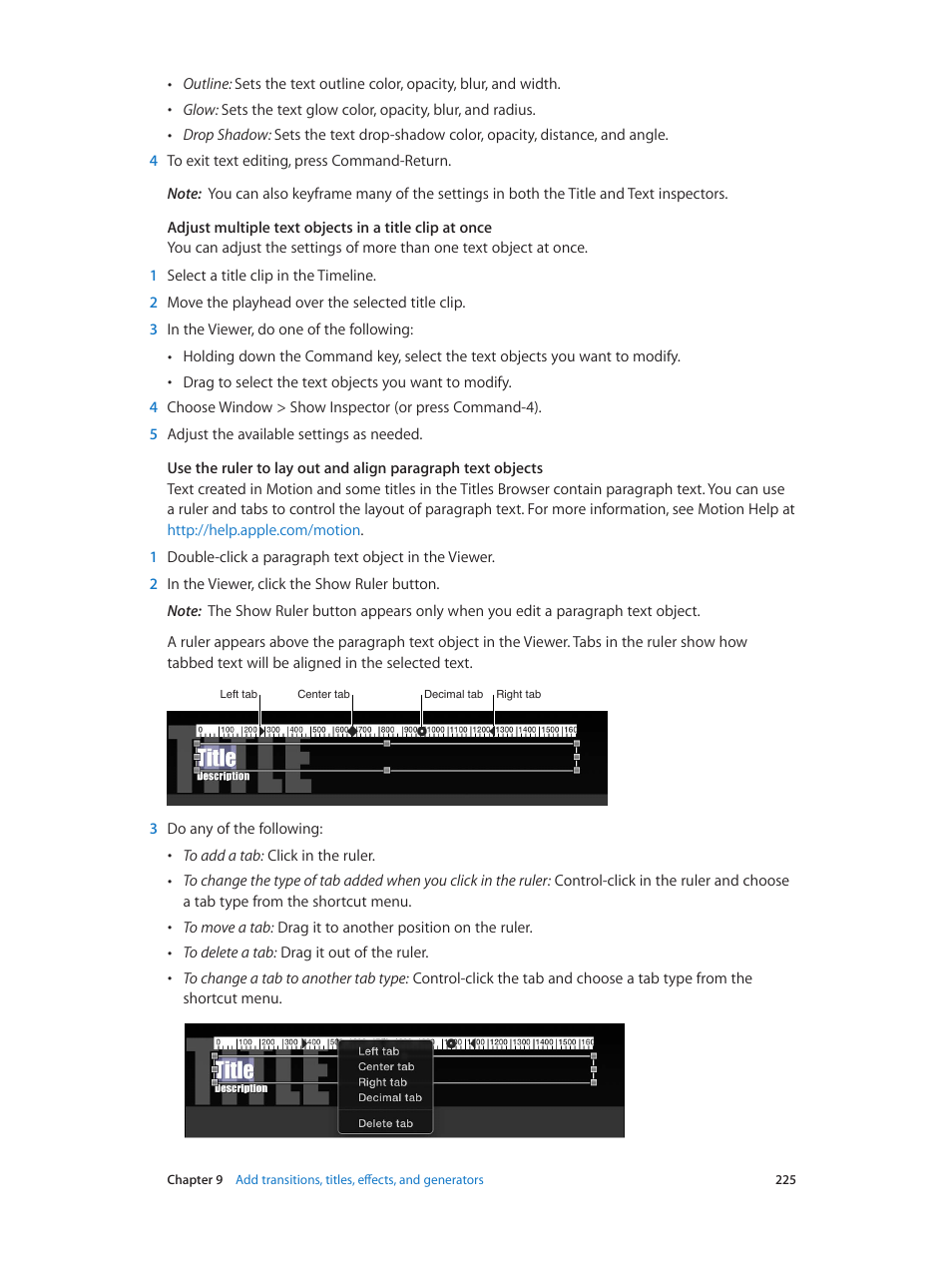 Apple Final Cut Pro X (10.1.2) User Manual | Page 225 / 495