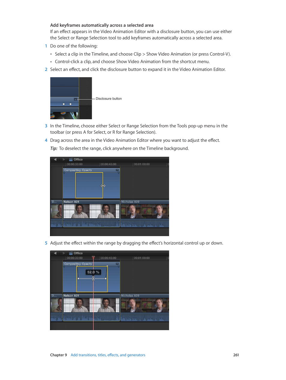 Apple Final Cut Pro X (10.1.2) User Manual | Page 261 / 495