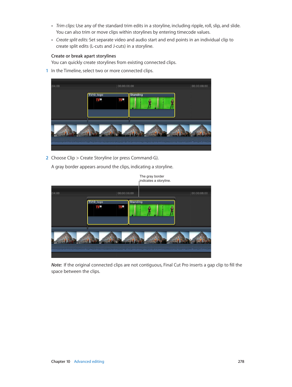 Apple Final Cut Pro X (10.1.2) User Manual | Page 278 / 495