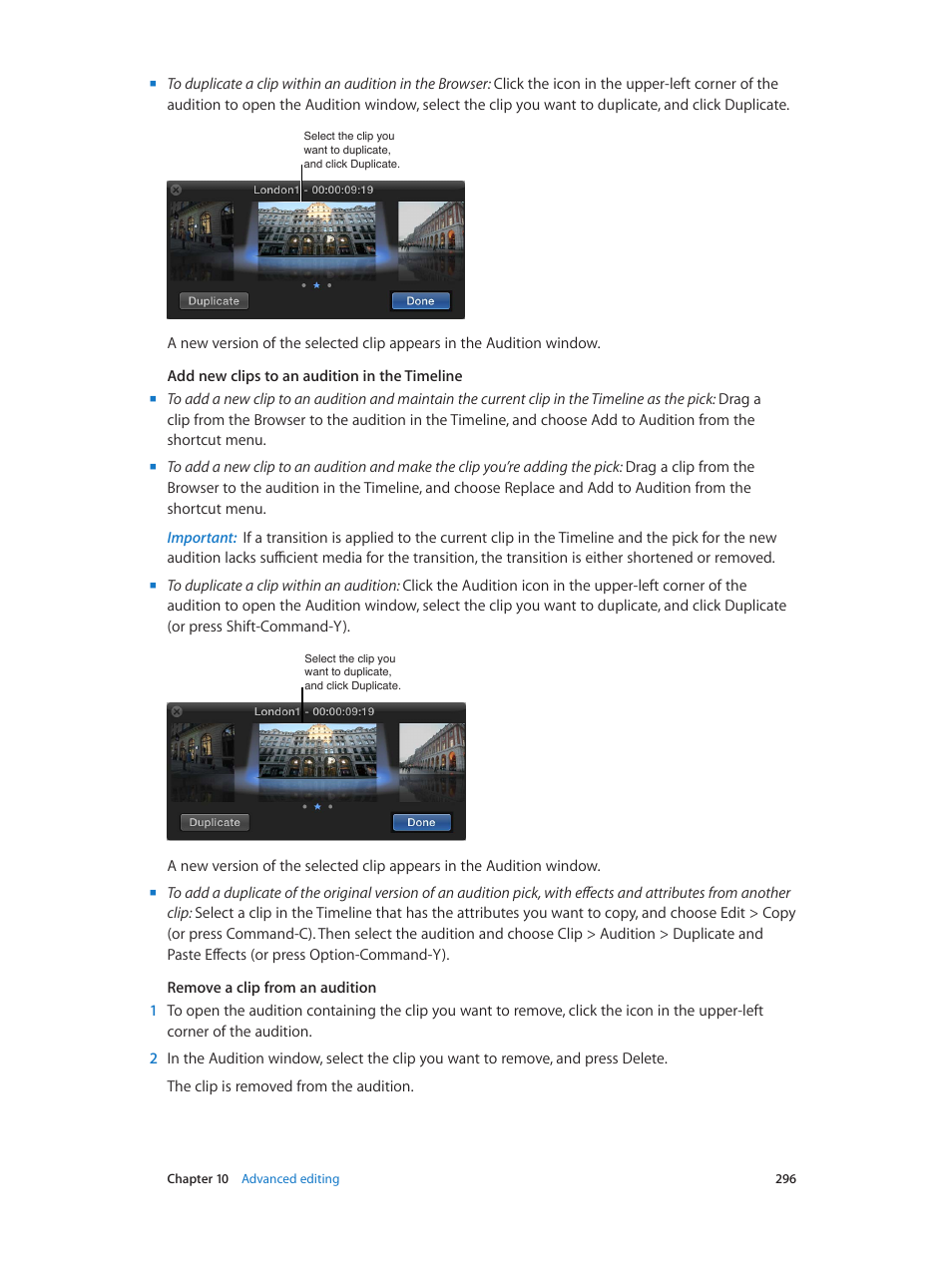 Apple Final Cut Pro X (10.1.2) User Manual | Page 296 / 495