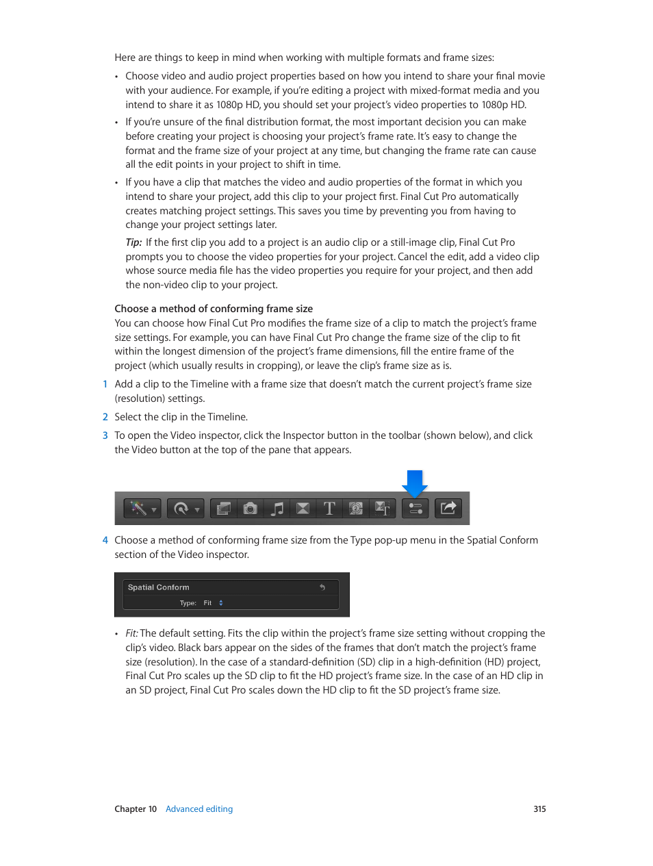 Apple Final Cut Pro X (10.1.2) User Manual | Page 315 / 495