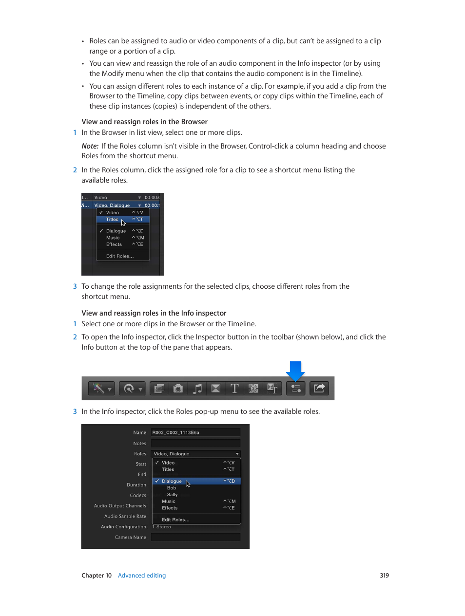 Apple Final Cut Pro X (10.1.2) User Manual | Page 319 / 495