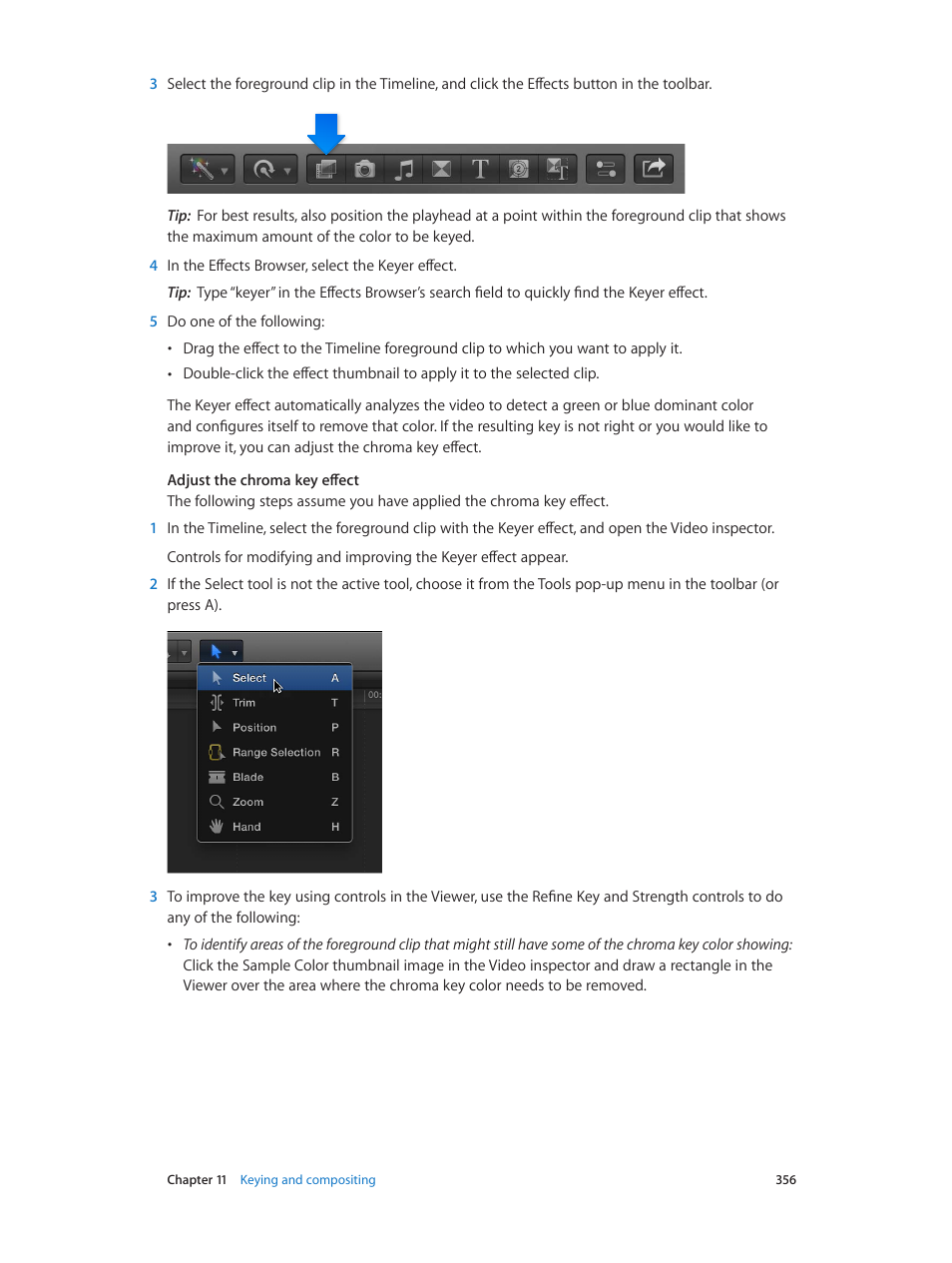 Apple Final Cut Pro X (10.1.2) User Manual | Page 356 / 495