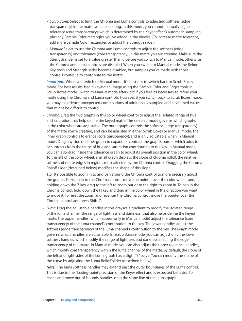 Apple Final Cut Pro X (10.1.2) User Manual | Page 360 / 495