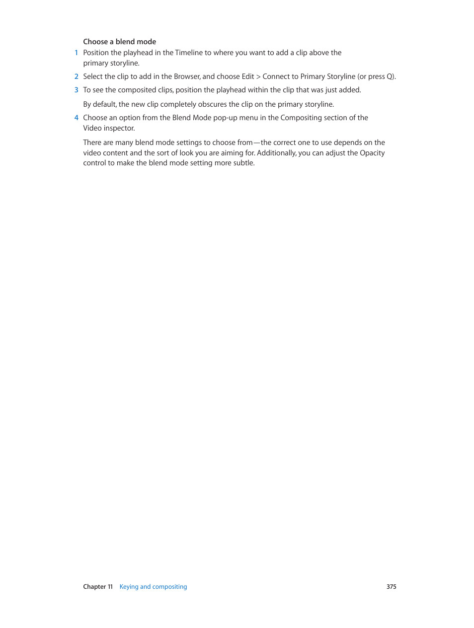 Apple Final Cut Pro X (10.1.2) User Manual | Page 375 / 495