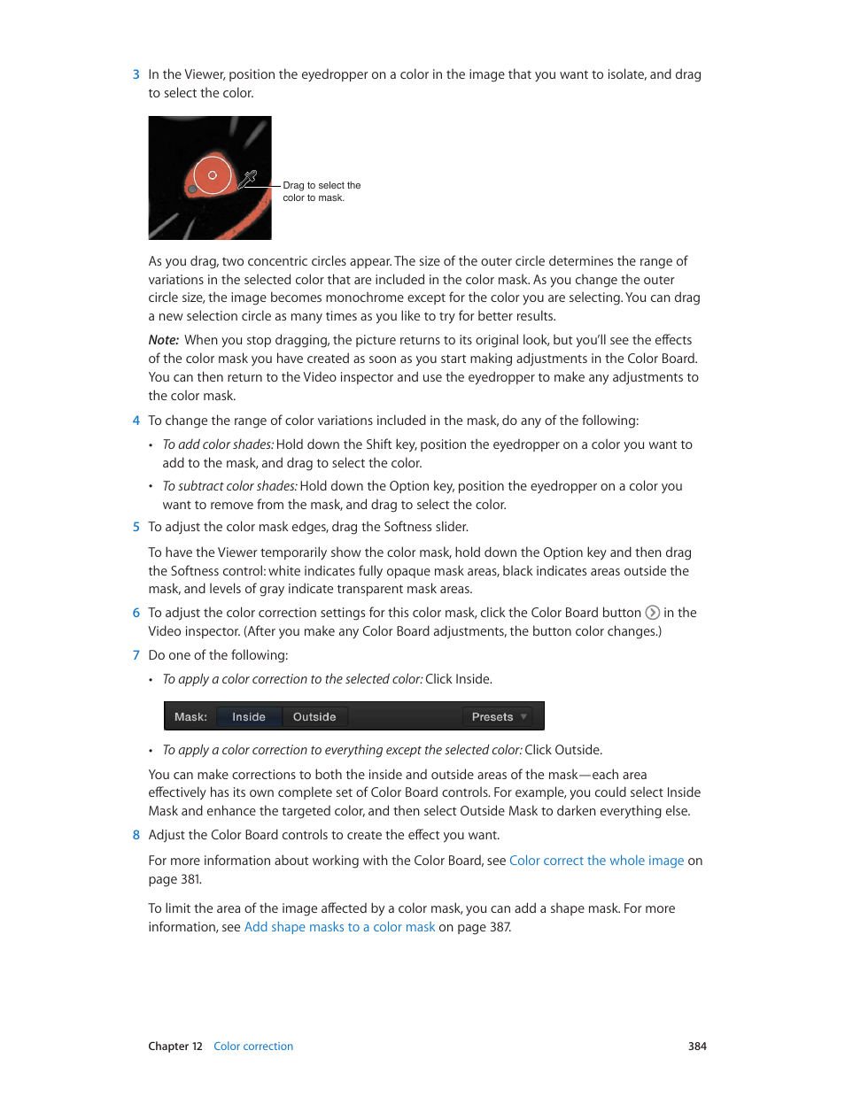Apple Final Cut Pro X (10.1.2) User Manual | Page 384 / 495