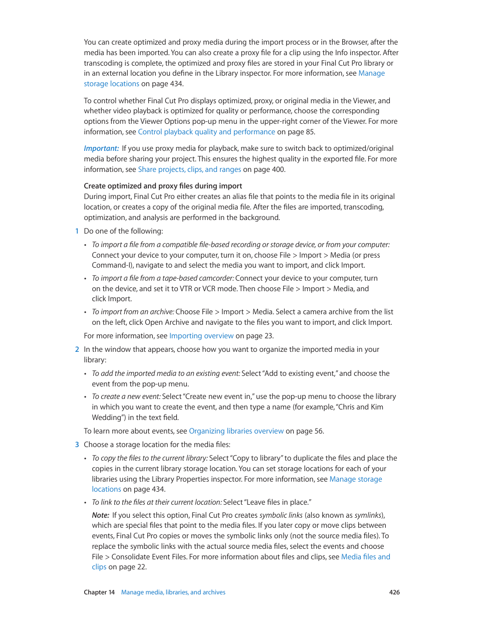 Apple Final Cut Pro X (10.1.2) User Manual | Page 426 / 495