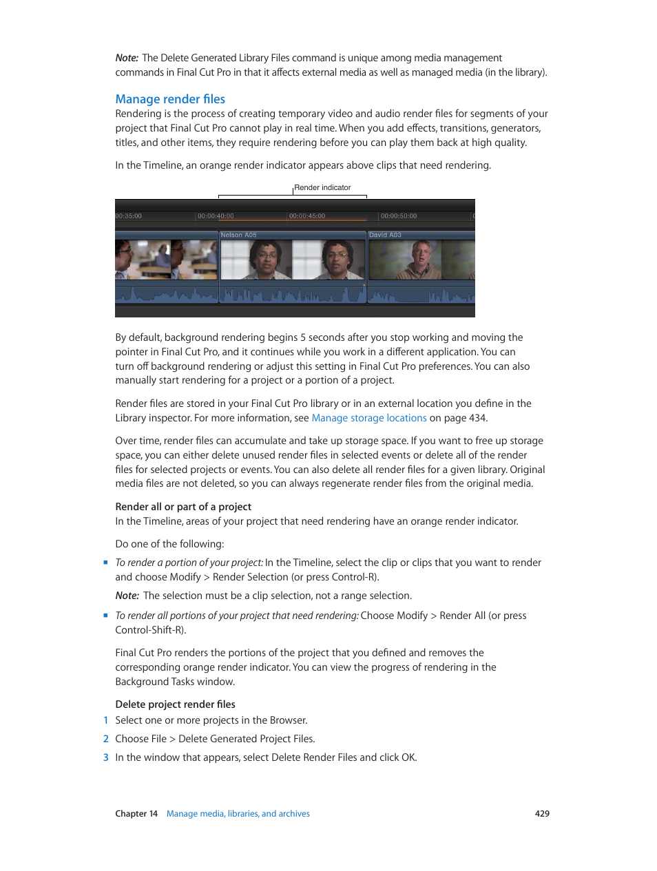 Manage render files | Apple Final Cut Pro X (10.1.2) User Manual | Page 429 / 495