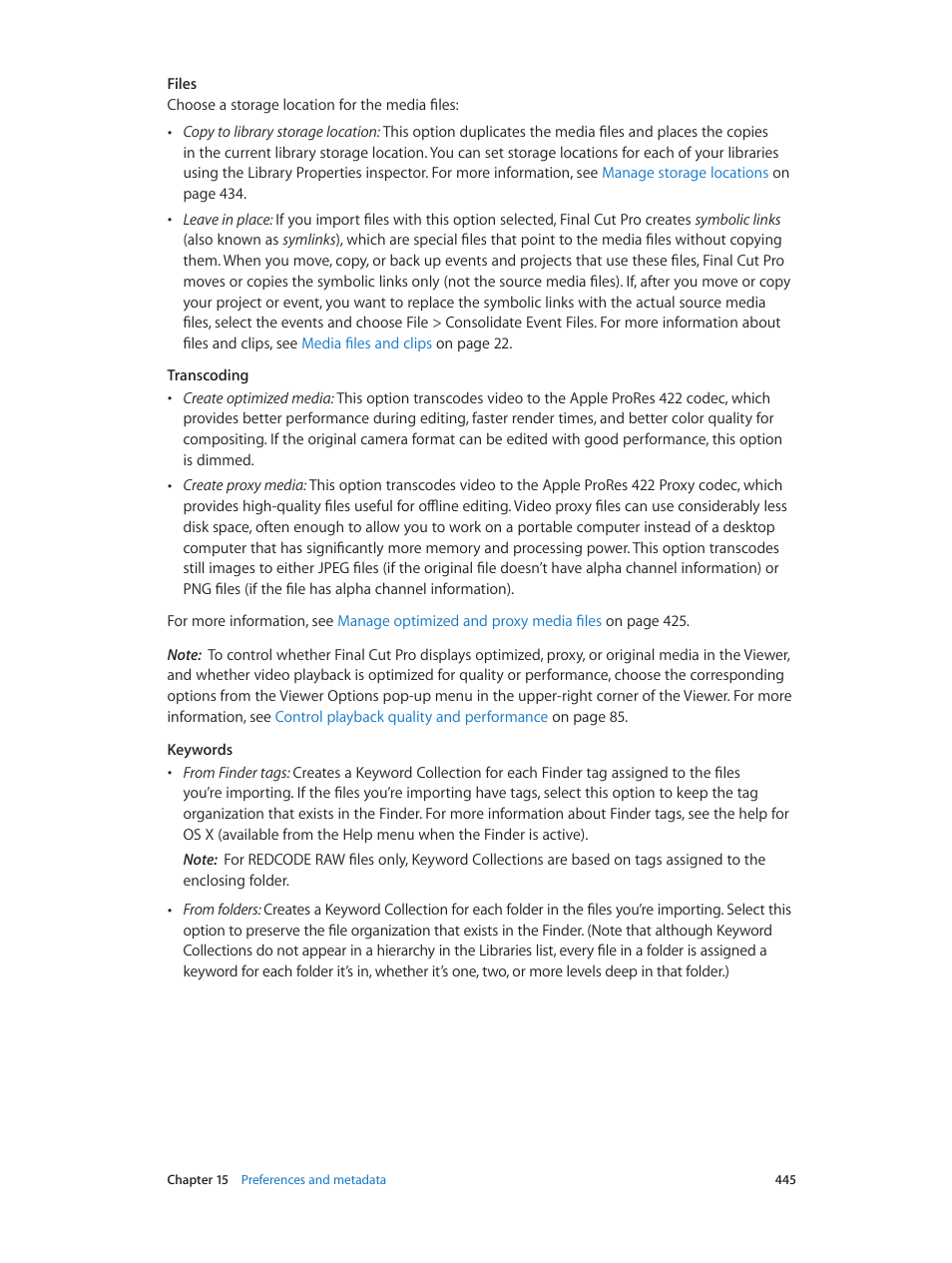 Apple Final Cut Pro X (10.1.2) User Manual | Page 445 / 495