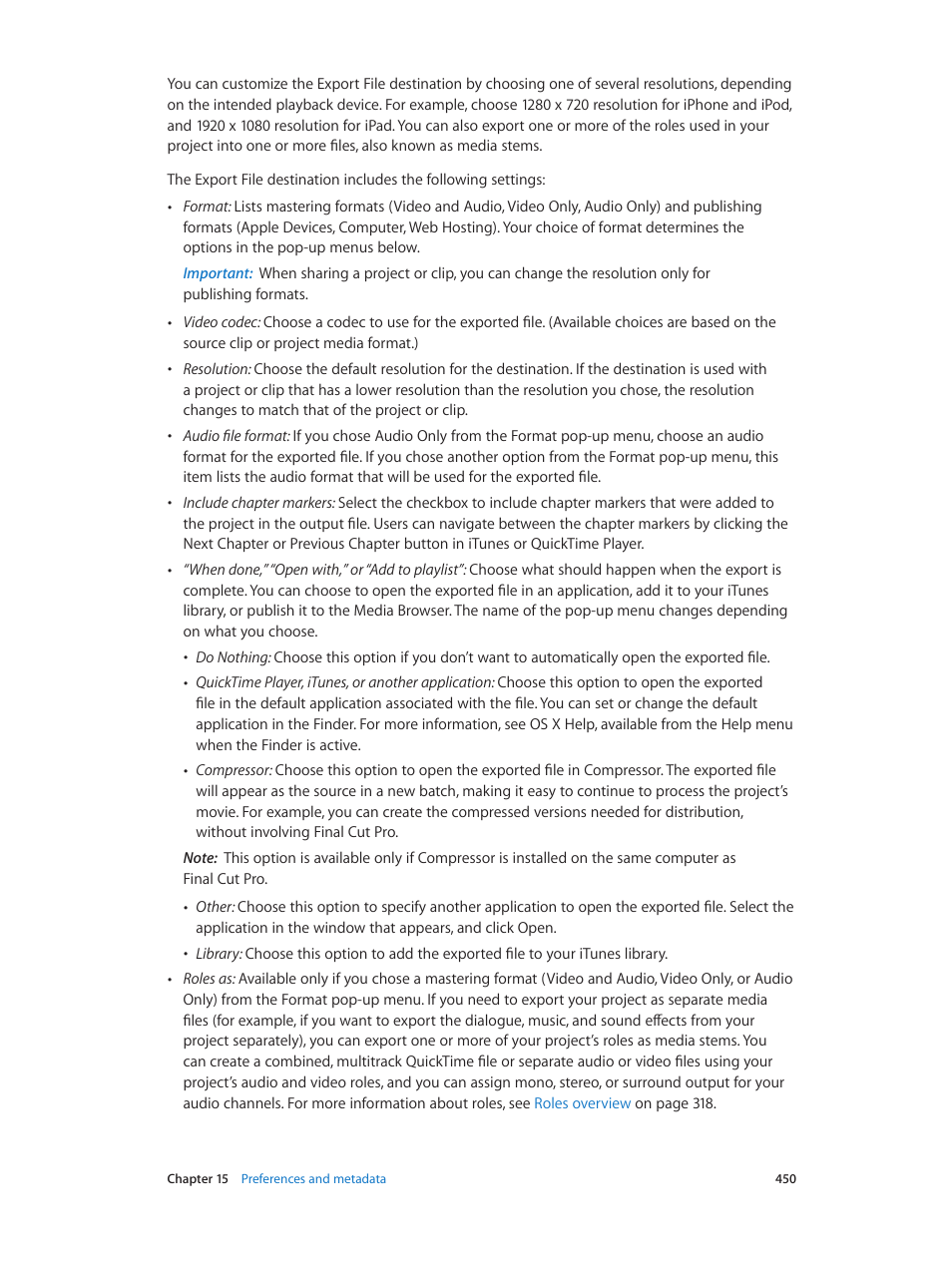 Apple Final Cut Pro X (10.1.2) User Manual | Page 450 / 495