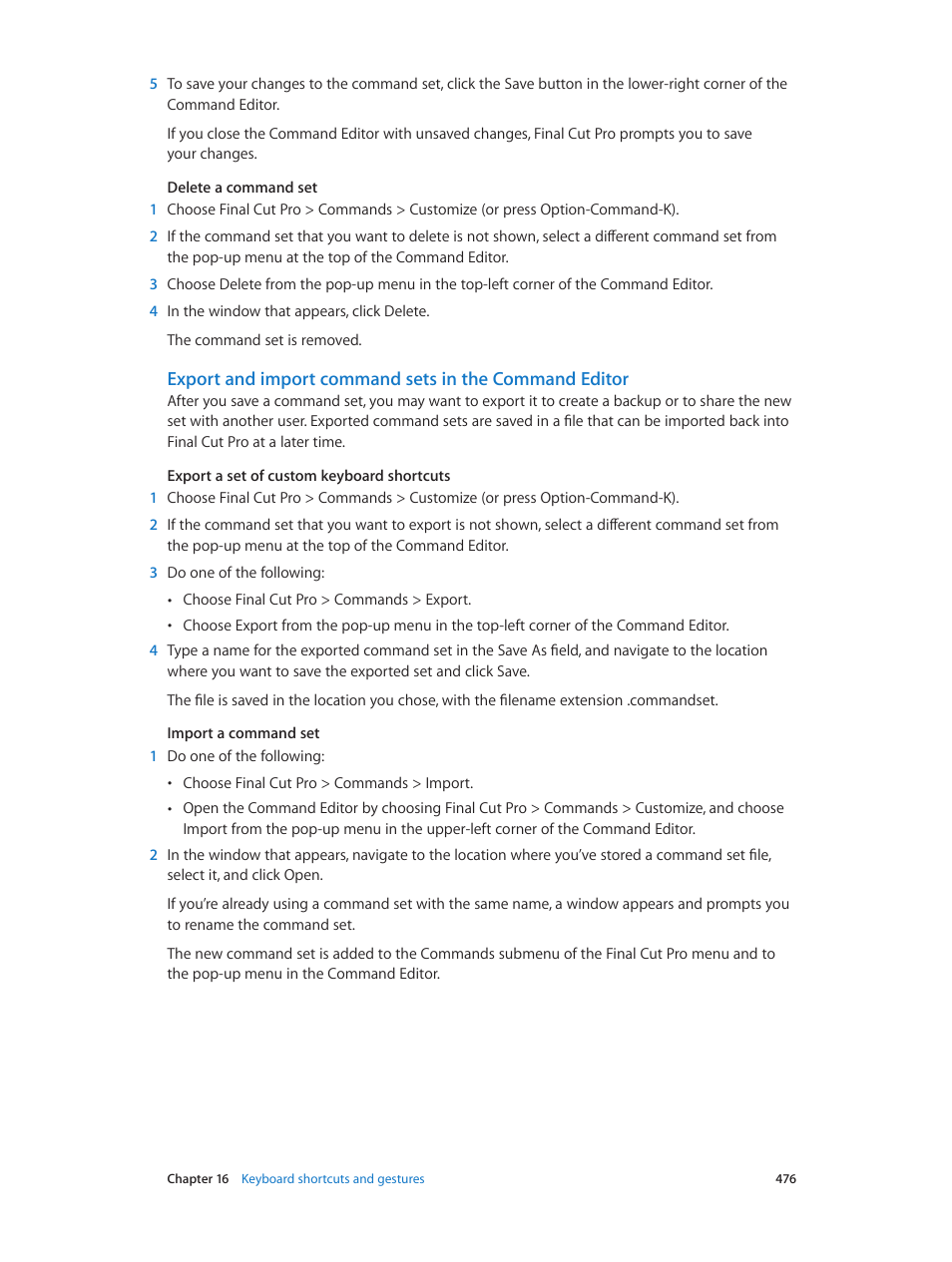 Apple Final Cut Pro X (10.1.2) User Manual | Page 476 / 495