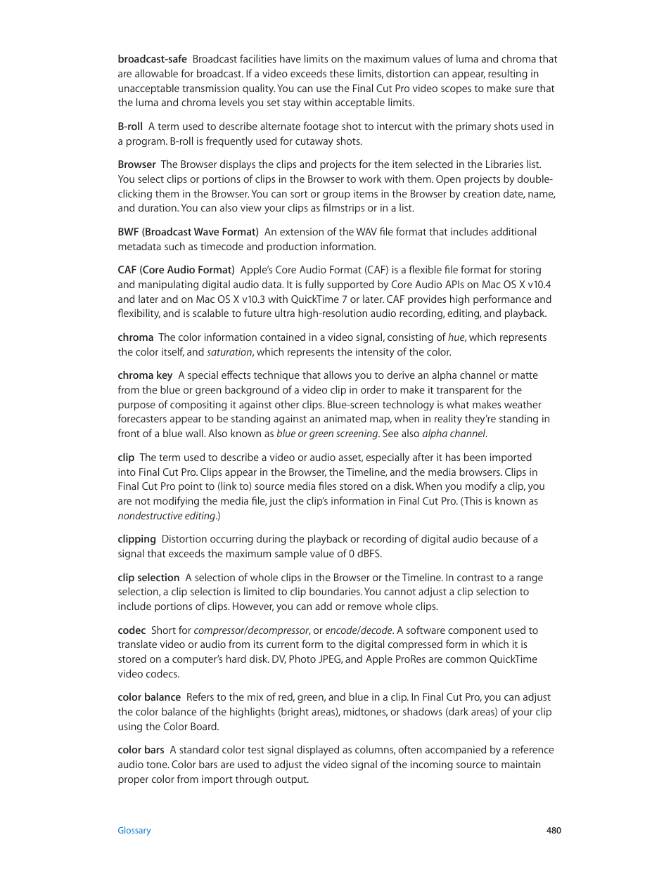 Apple Final Cut Pro X (10.1.2) User Manual | Page 480 / 495
