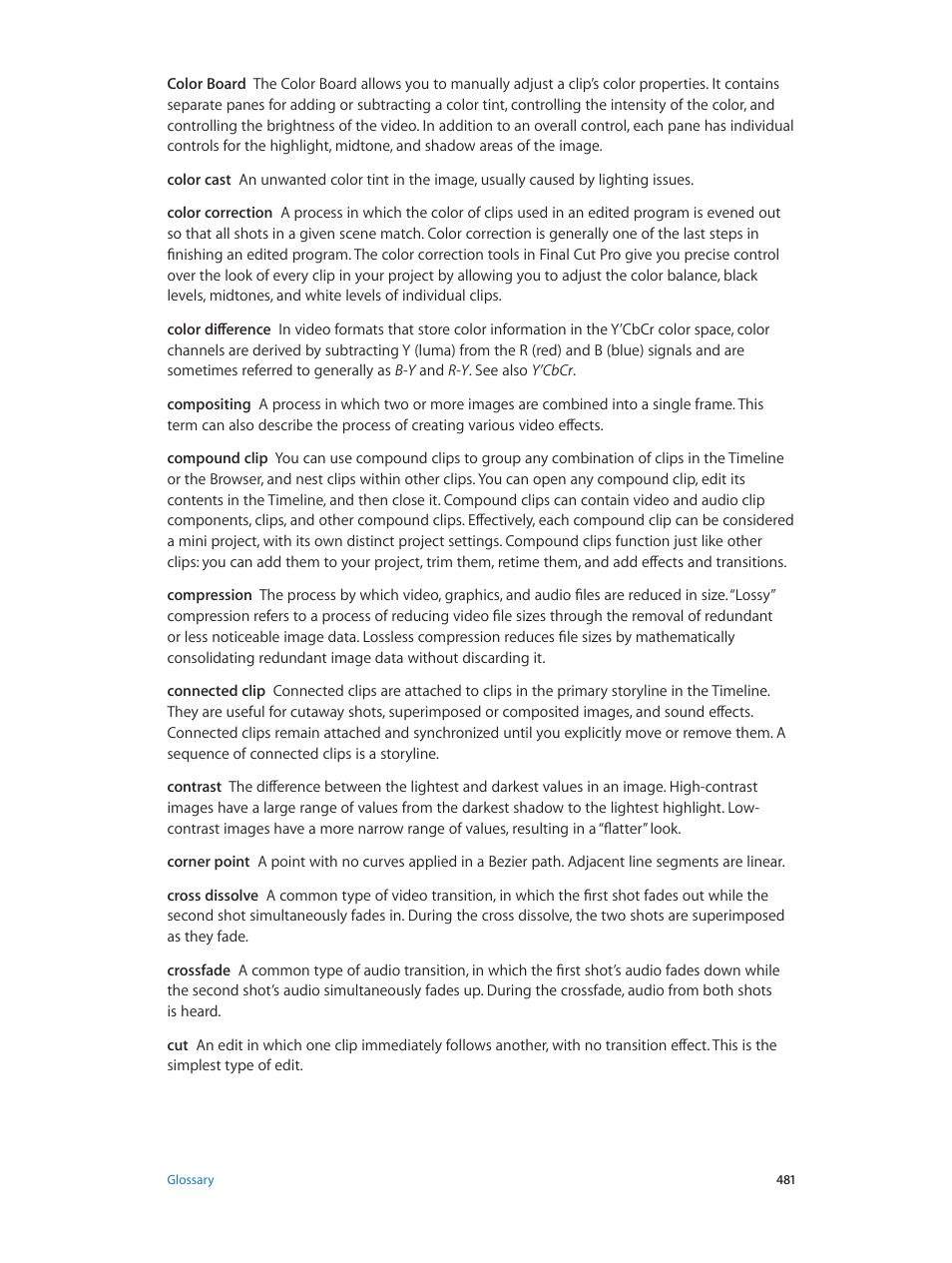 Apple Final Cut Pro X (10.1.2) User Manual | Page 481 / 495