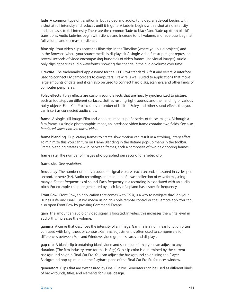 Apple Final Cut Pro X (10.1.2) User Manual | Page 484 / 495
