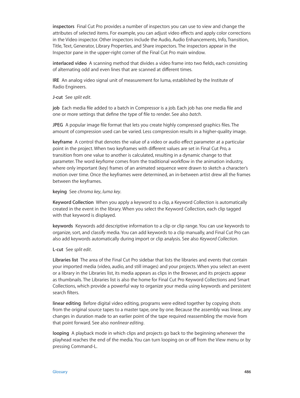 Apple Final Cut Pro X (10.1.2) User Manual | Page 486 / 495