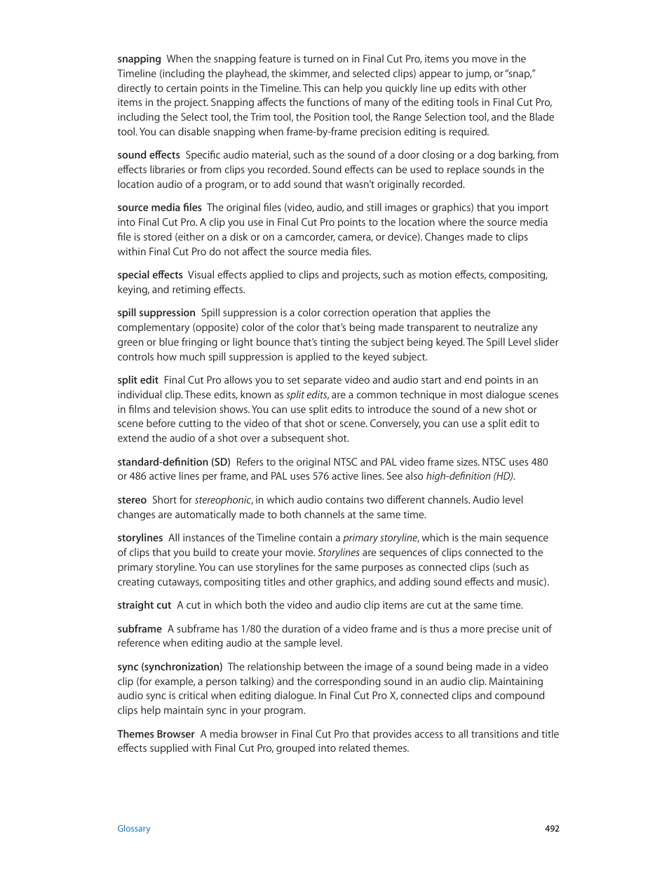 Apple Final Cut Pro X (10.1.2) User Manual | Page 492 / 495