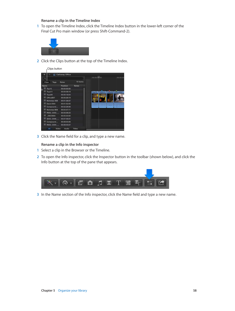 Apple Final Cut Pro X (10.1.2) User Manual | Page 58 / 495