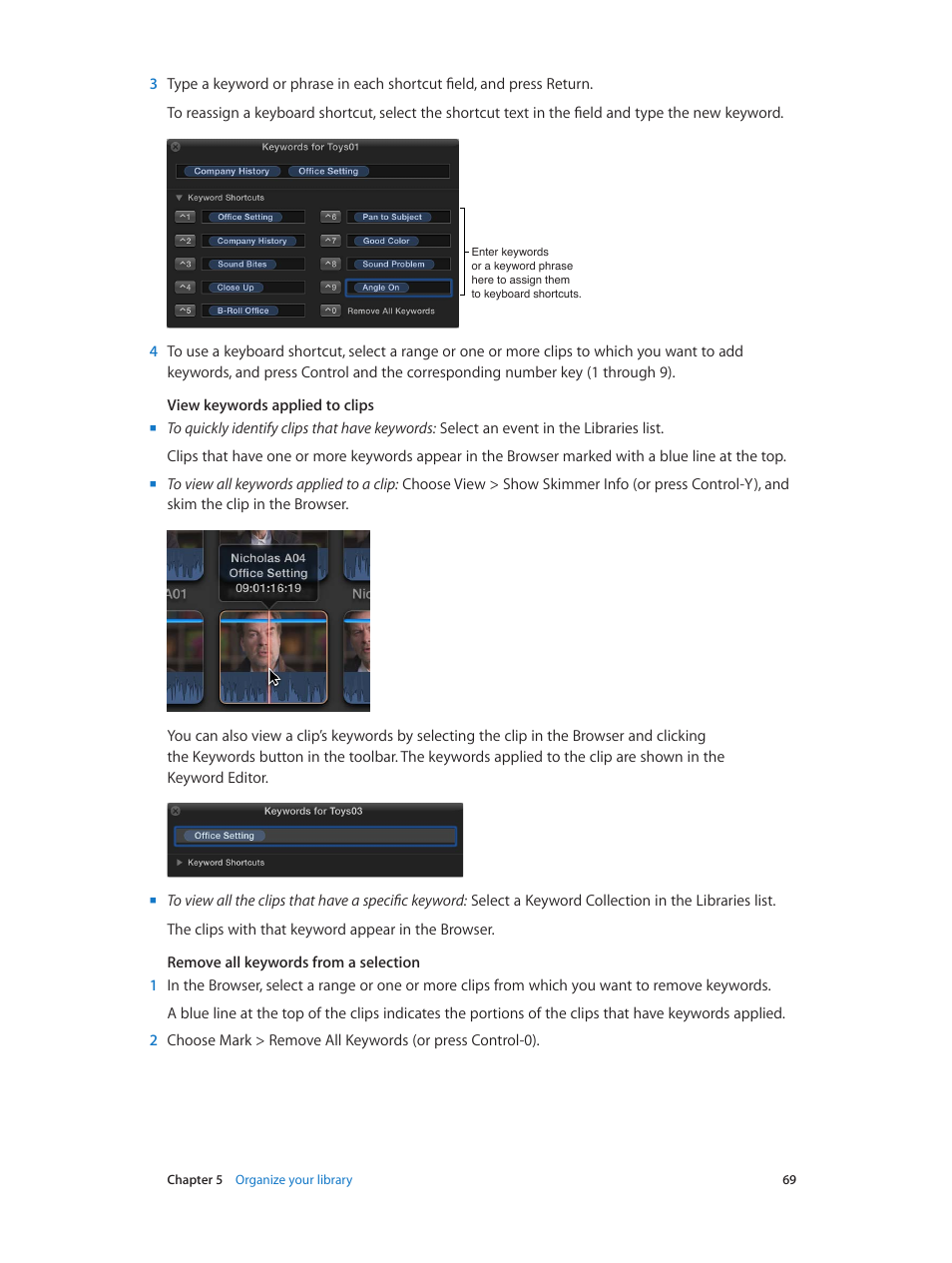 Apple Final Cut Pro X (10.1.2) User Manual | Page 69 / 495