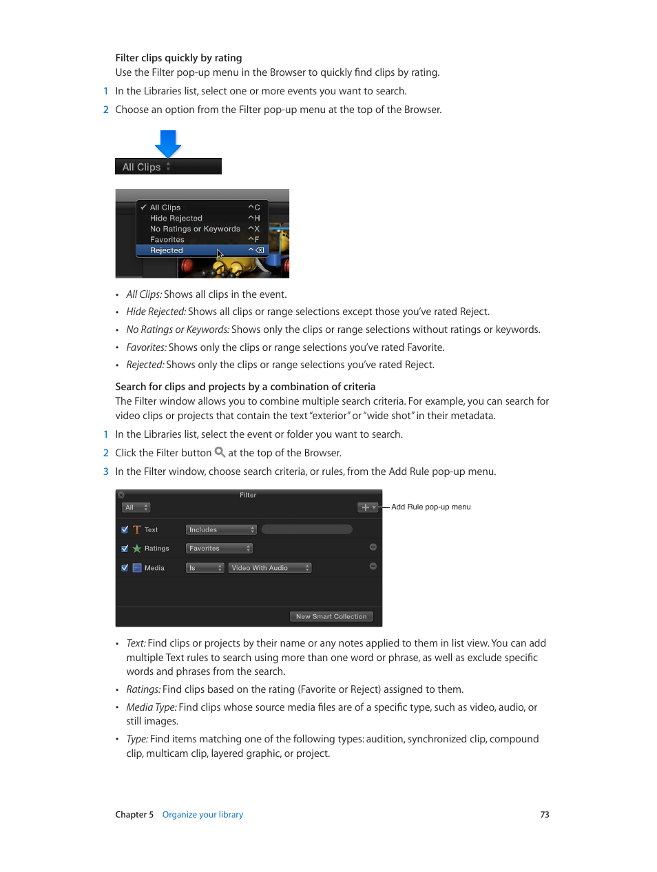 Apple Final Cut Pro X (10.1.2) User Manual | Page 73 / 495