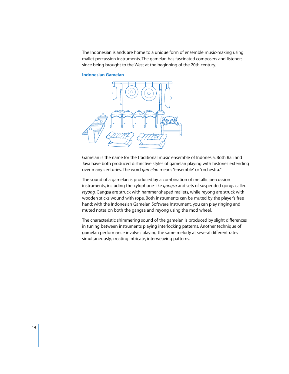 Apple Using the GarageBand Jam Pack: World Music Instruments User Manual | Page 14 / 47