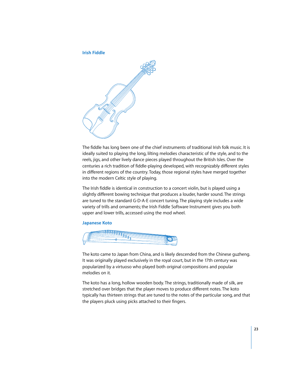 Apple Using the GarageBand Jam Pack: World Music Instruments User Manual | Page 23 / 47