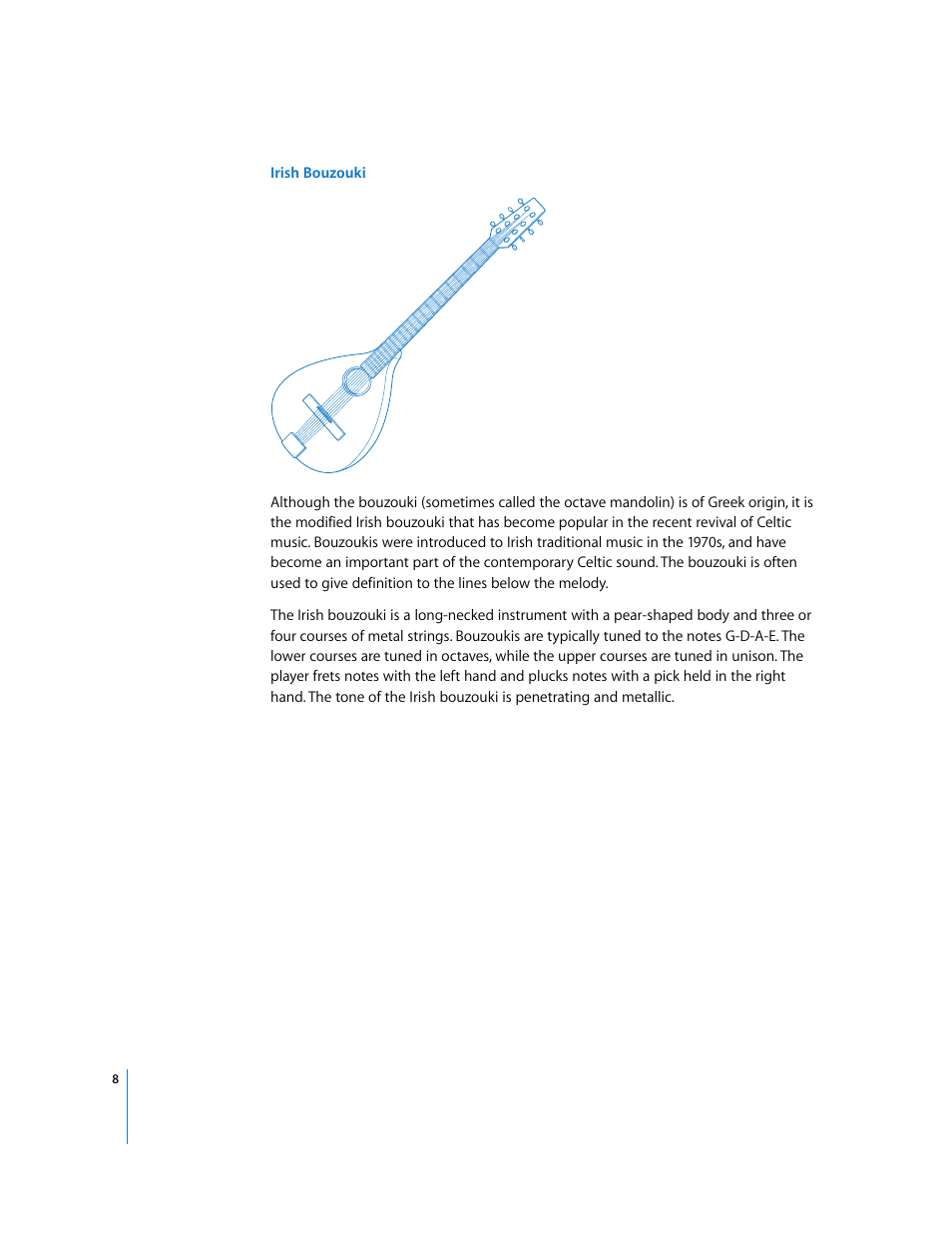 Apple Using the GarageBand Jam Pack: World Music Instruments User Manual | Page 8 / 47