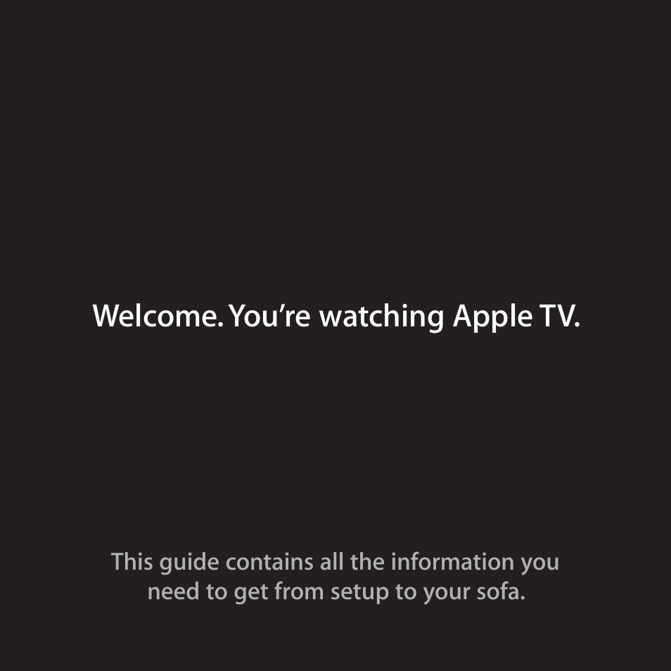 Apple TV (3rd generation) User Manual | 36 pages