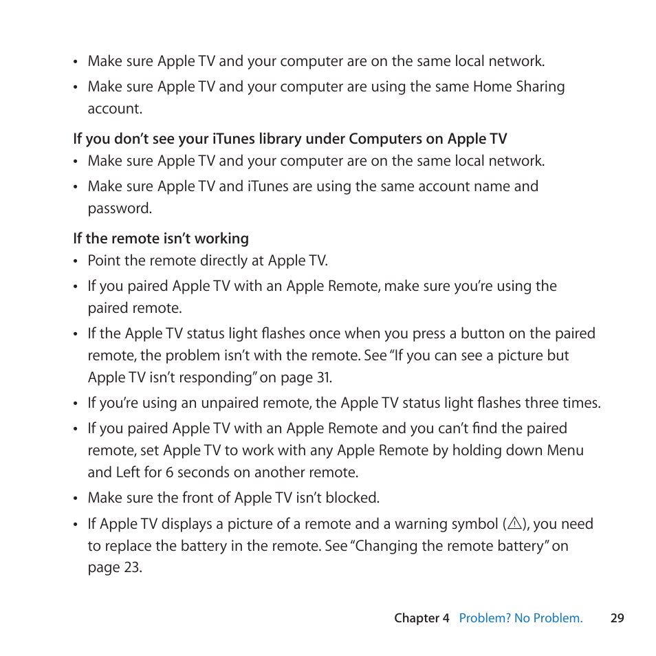 Apple TV (3rd generation) User Manual | Page 29 / 36