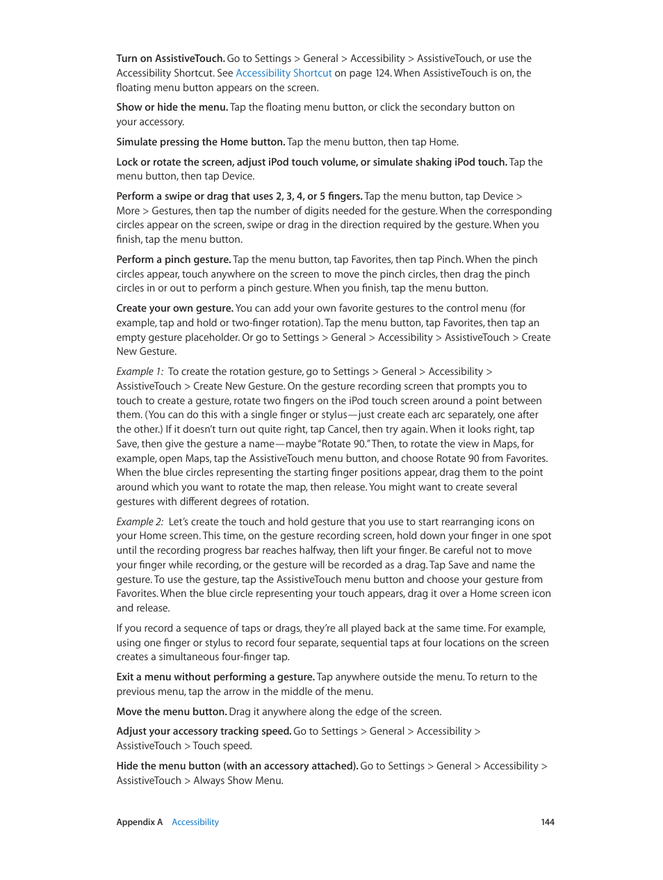 Apple iPod touch iOS 8.1 User Manual | Page 144 / 160